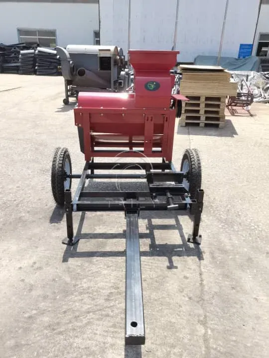 Corn thresher machine display