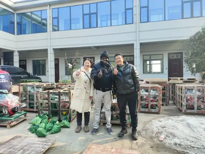 Chad customer visits corn disk mill factory