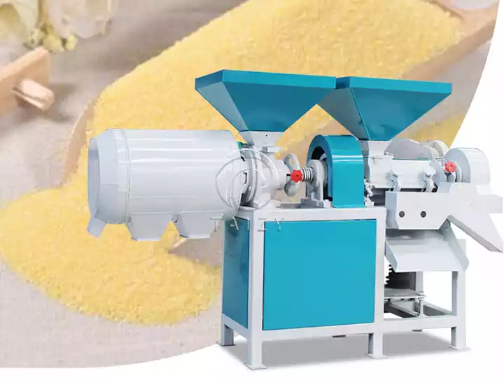 Maize grit machine