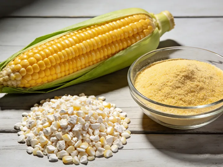 Ampas jagung dan tepung jagung